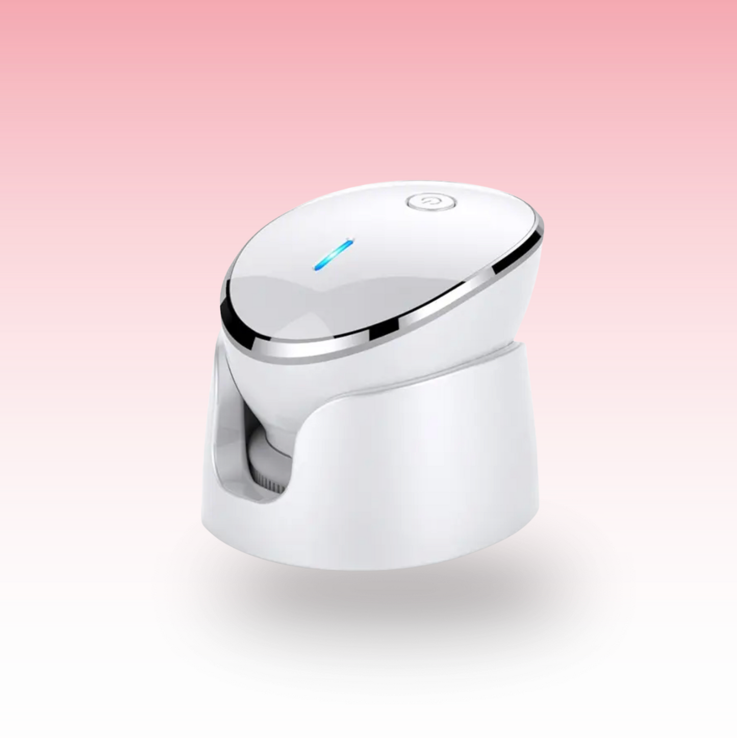 Pearl White Silicone Facial Cleansing & Massage Tool – Deep Clean, Exfoliate, Shrink Pores, Boost Glow, USB Rechargeable Beauty Device