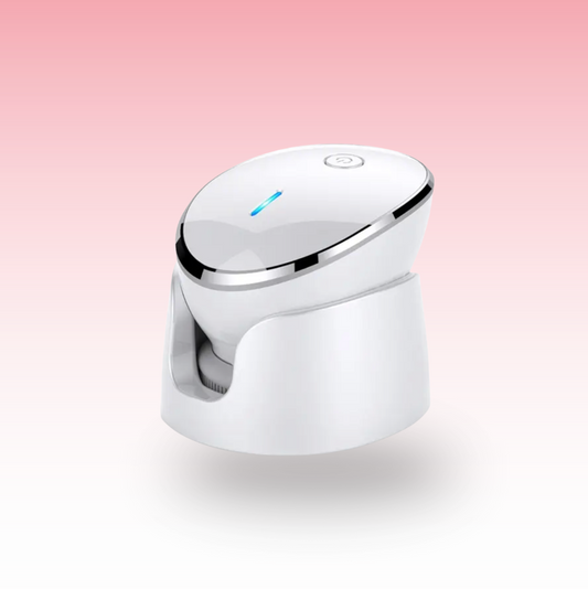 Pearl White Silicone Facial Cleansing & Massage Tool – Deep Clean, Exfoliate, Shrink Pores, Boost Glow, USB Rechargeable Beauty Device